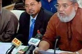 যুদ্ধাপরাধ ইস্যুতে সংবাদ সম্মেলনে শহীদ মুজাহিদ